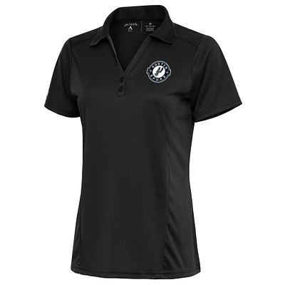 Women's Antigua Charcoal Austin Spurs Tribute Polo
