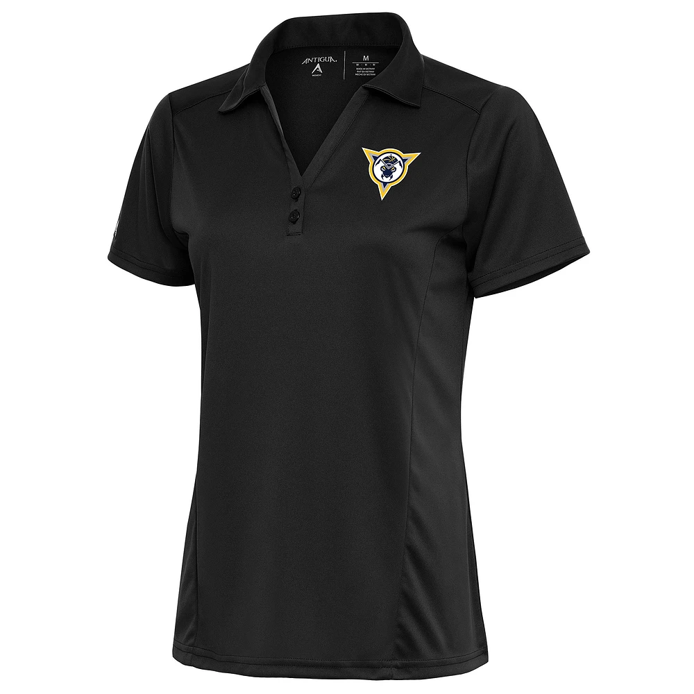 Women's Antigua Charcoal Fort Wayne Mad Ants Tribute Polo