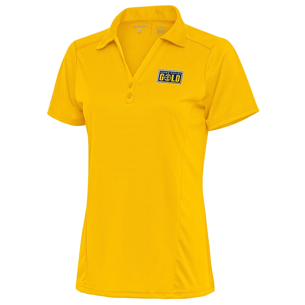 Women's Antigua Gold Grand Rapids Tribute Polo