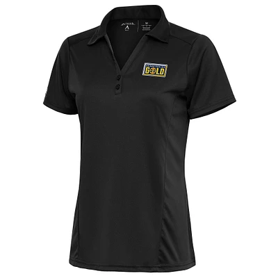 Women's Antigua Charcoal Grand Rapids Gold Tribute Polo