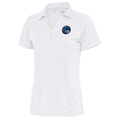 Women's Antigua White Iowa Wolves Tribute Polo
