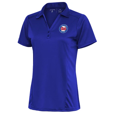 Women's Antigua Blue Long Island Nets Tribute Polo