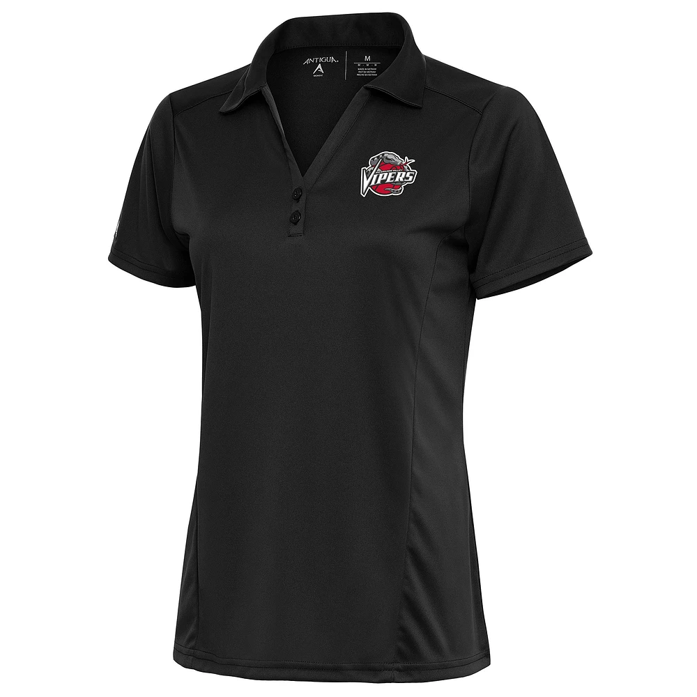 Women's Antigua Charcoal Rio Grande Valley Vipers Tribute Polo