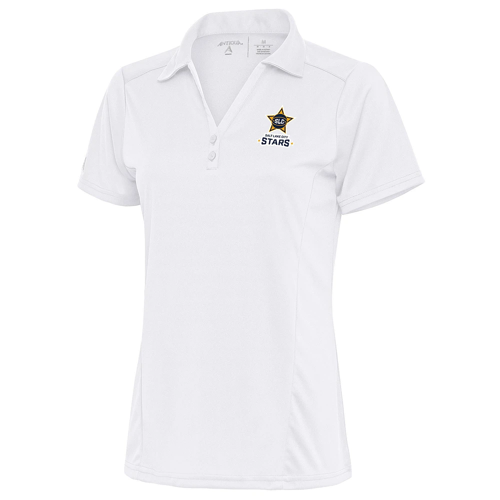 Women's Antigua White Salt Lake City Stars Tribute Polo