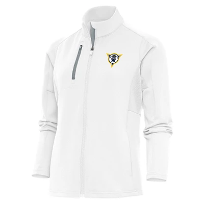 Women's Antigua White Fort Wayne Mad Ants Generation Full-Zip Jacket