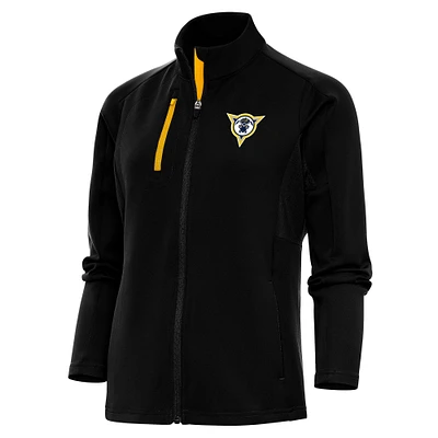 Women's Antigua Black Fort Wayne Mad Ants Generation Full-Zip Jacket