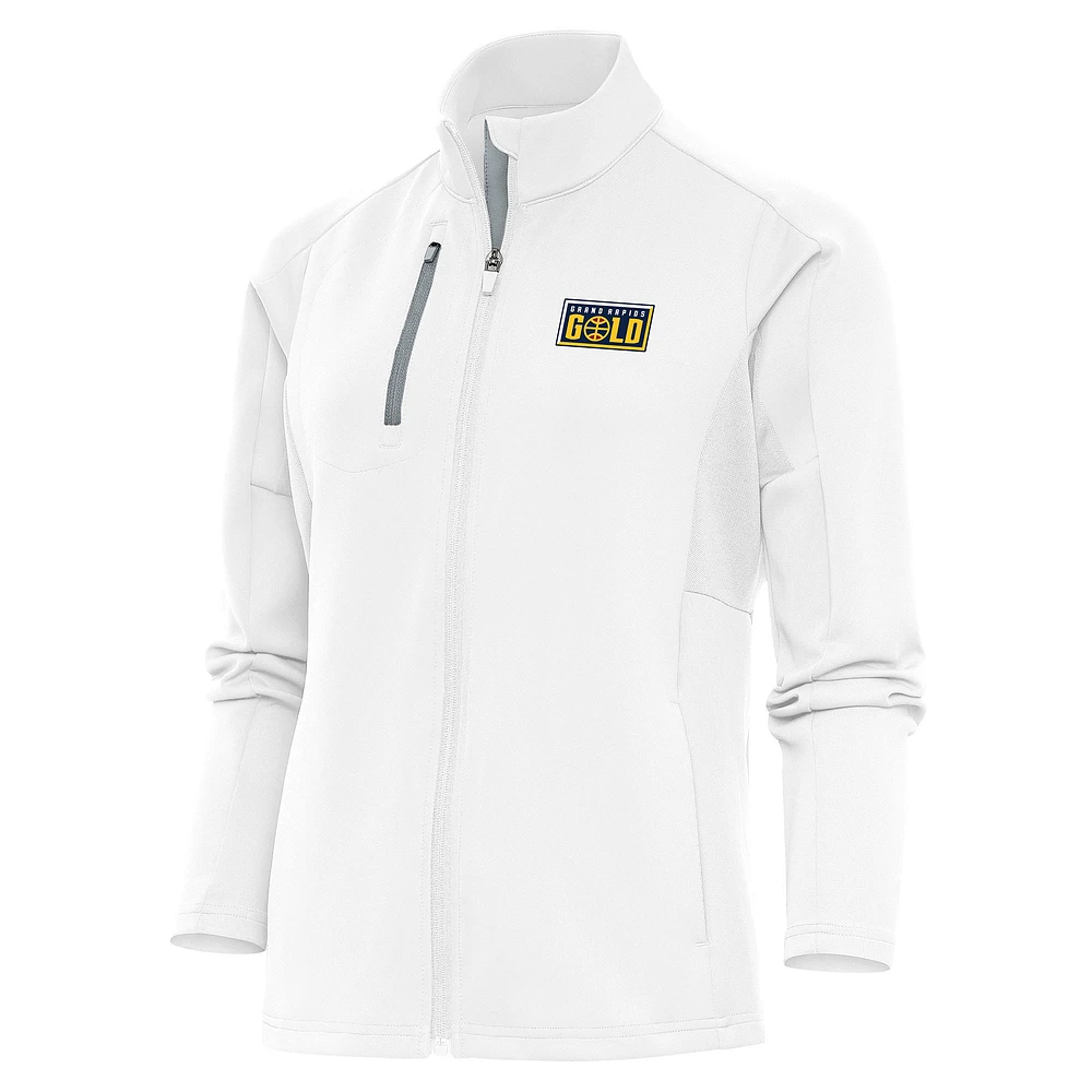 Women's Antigua Grand Rapids Gold Generation Full-Zip Jacket