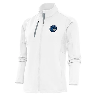 Women's Antigua White Iowa Wolves Generation Full-Zip Jacket