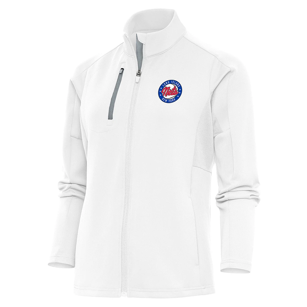 Women's Antigua Long Island Nets Generation Full-Zip Jacket