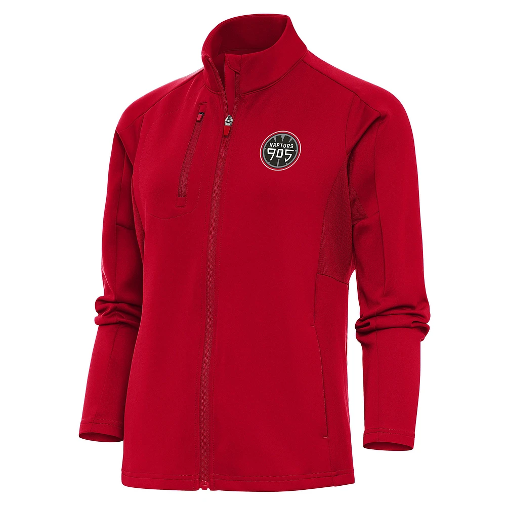 Women's Antigua Red Raptors 905 Generation Full-Zip Jacket