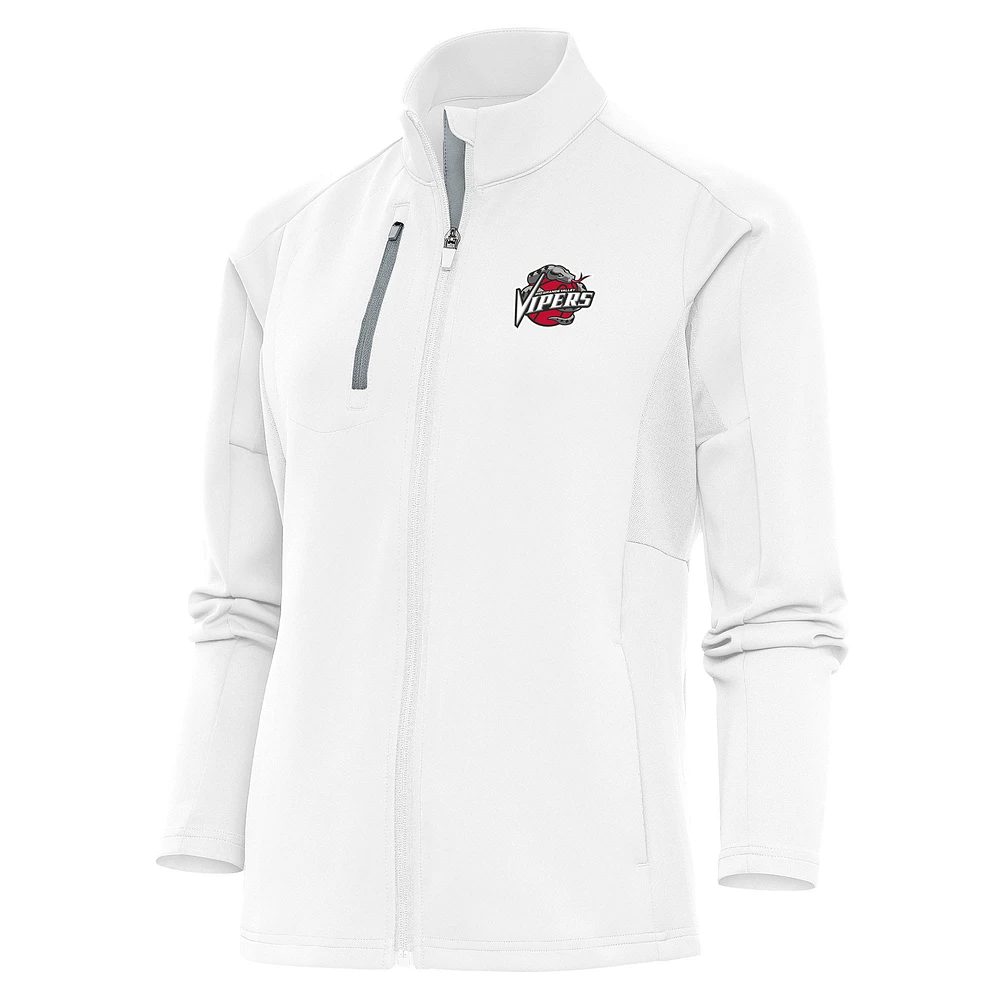 Women's Antigua White Rio Grande Valley Vipers Generation Full-Zip Jacket