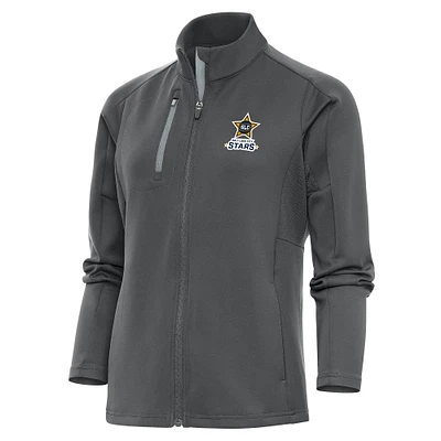 Women's Antigua Charcoal Salt Lake City Stars Generation Full-Zip Jacket