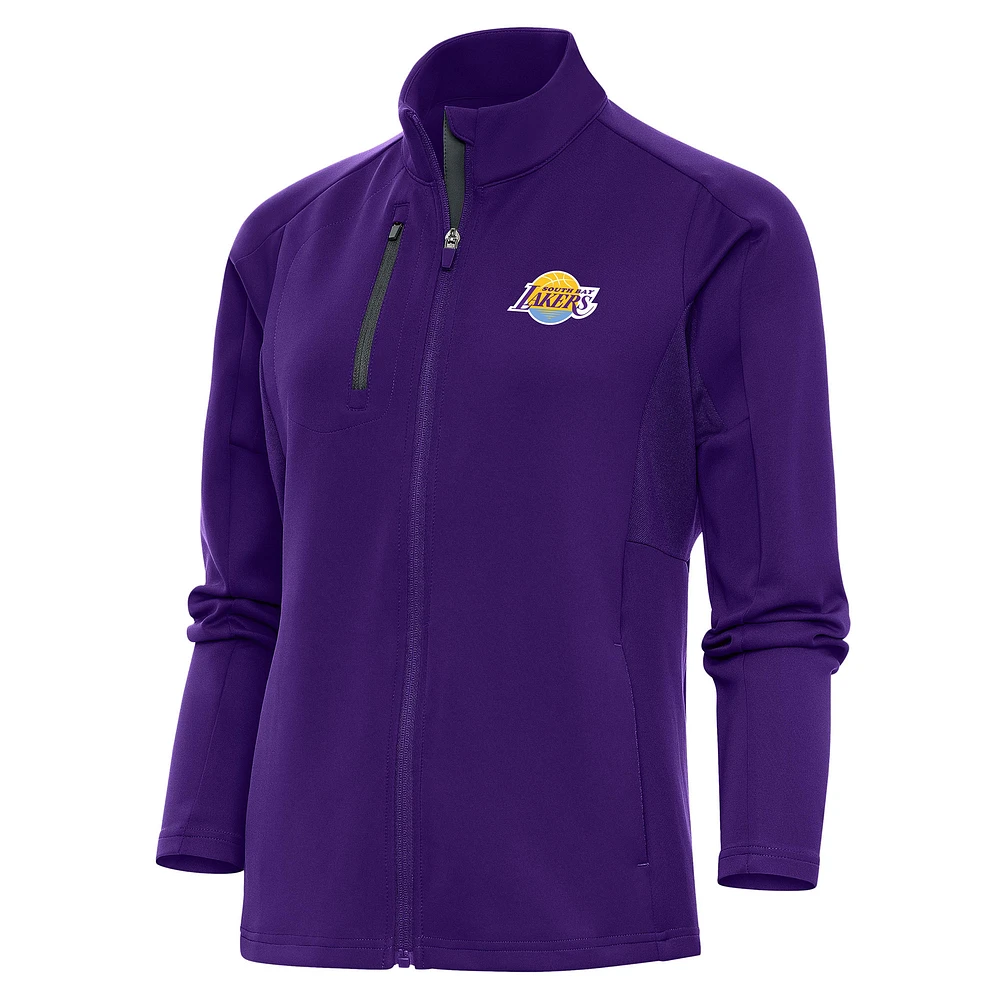 Women's Antigua Purple South Bay Lakers Generation Full-Zip Jacket