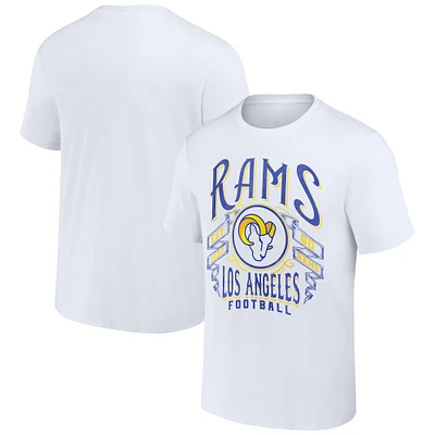 Men's NFL x Darius Rucker Collection by Fanatics White Los Angeles Rams Vintage Football T-Shirt