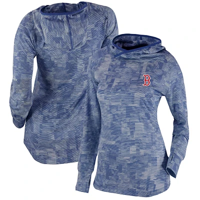 Women's Columbia Navy Boston Red Sox Omni-Wick Sunday Ball Pullover Hoodie