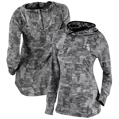 Women's Columbia Black Chicago White Sox Omni-Wick Sunday Ball Pullover Hoodie