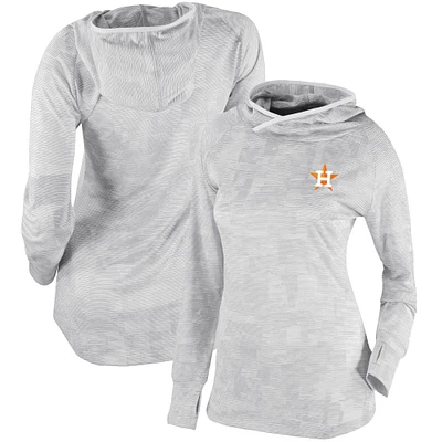Women's Columbia White Houston Astros Omni-Wick Sunday Ball Pullover Hoodie