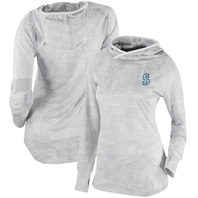Women's Columbia White Seattle Mariners Omni-Wick Sunday Ball Pullover Hoodie