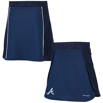 Women's Columbia Navy Atlanta Braves Up Next Skort