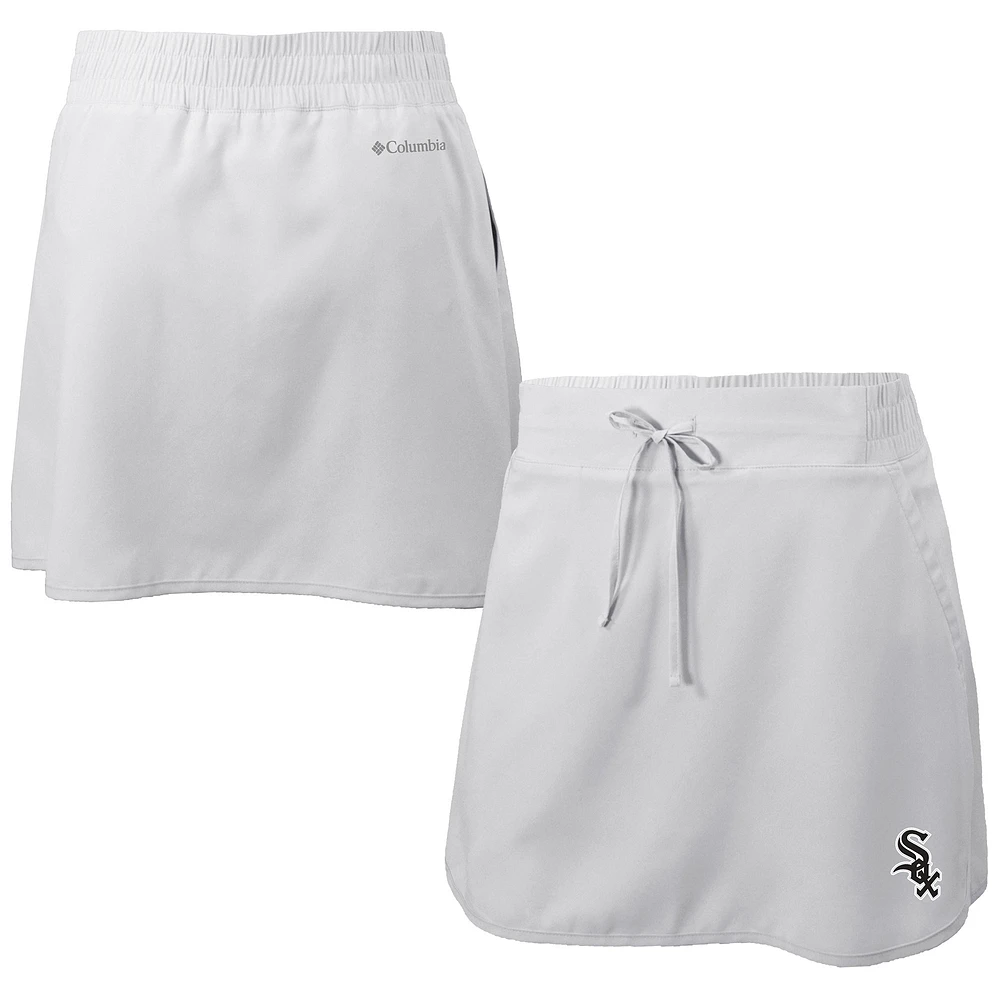 Women's Columbia White Chicago Sox Omni-Wick Lakewood Pines Skort
