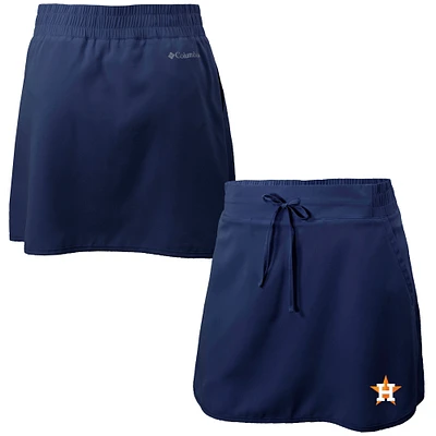 Women's Columbia Navy Houston Astros Omni-Wick Lakewood Pines Skort