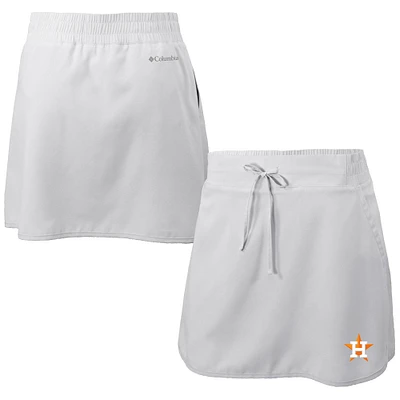 Women's Columbia White Houston Astros Omni-Wick Lakewood Pines Skort