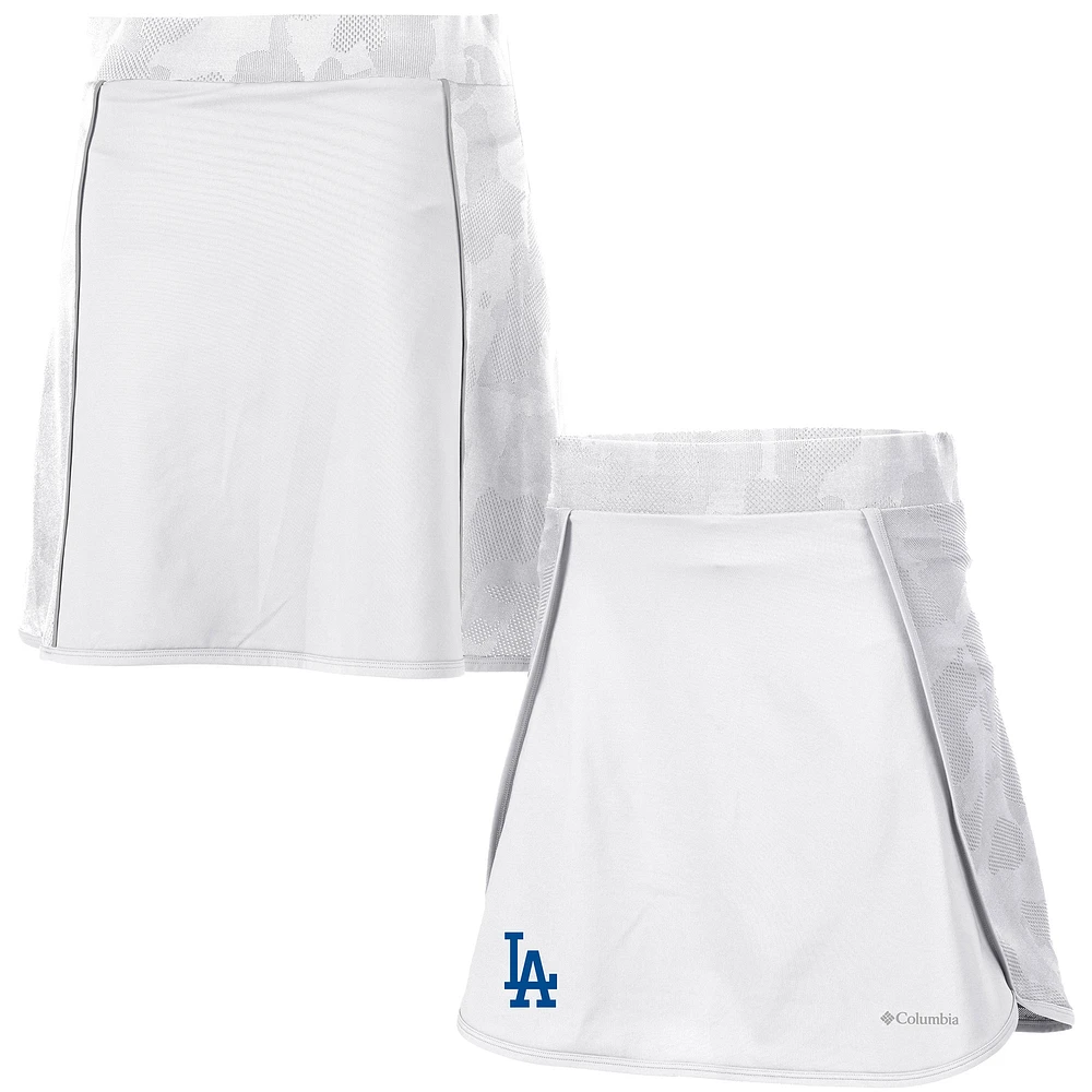 Women's Columbia White Los Angeles Dodgers Up Next Skort