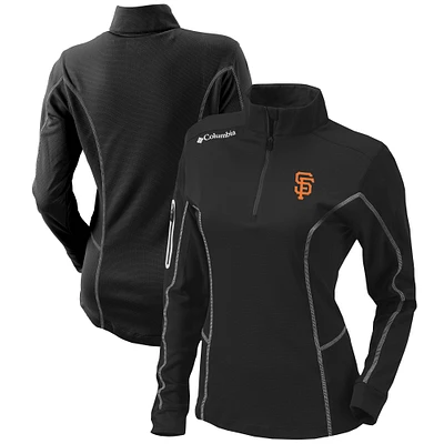 Women's Columbia San Francisco Giants Omni-Wick Shotgun Quarter-Zip Pullover Top