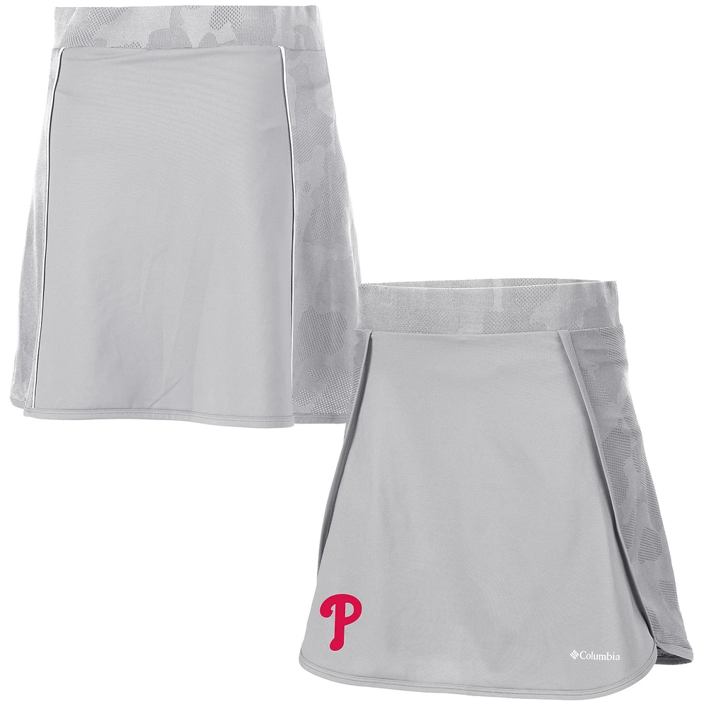 Women's Columbia Gray Philadelphia Phillies Up Next Skort