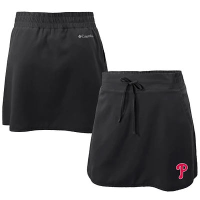 Women's Columbia Black Philadelphia Phillies Omni-Wick Lakewood Pines Skort