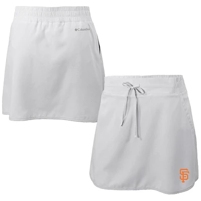 Women's Columbia White San Francisco Giants Omni-Wick Lakewood Pines Skort