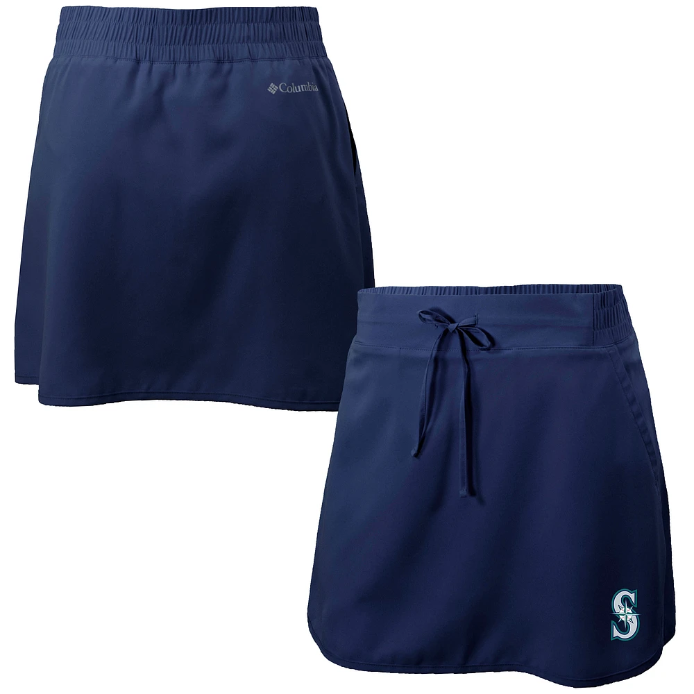 Women's Columbia Navy Seattle Mariners Omni-Wick Lakewood Pines Skort