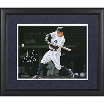 Anthony Rizzo New York Yankees Autographed Framed 11" x 14" Spotlight Batting Photograph
