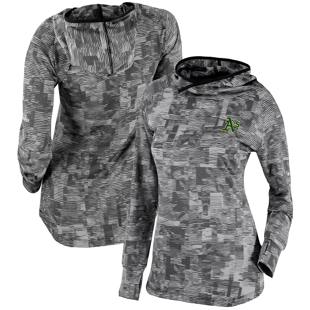 Women's Columbia Black Athletics Omni-Wick Sunday Ball Pullover Hoodie