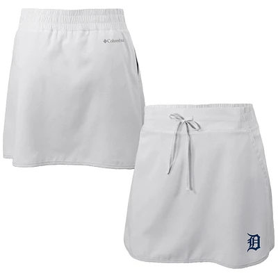Women's Columbia White Detroit Tigers Omni-Wick Lakewood Pines Skort