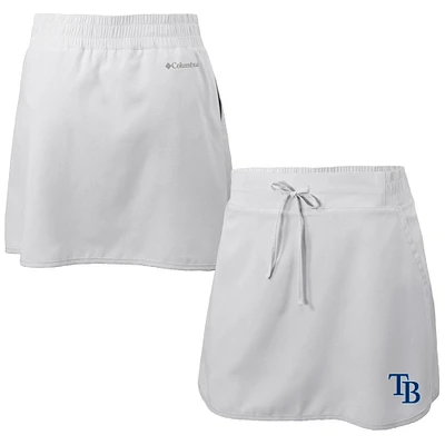 Women's Columbia White Tampa Bay Rays Omni-Wick Lakewood Pines Skort