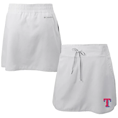 Women's Columbia White Texas Rangers Omni-Wick Lakewood Pines Skort