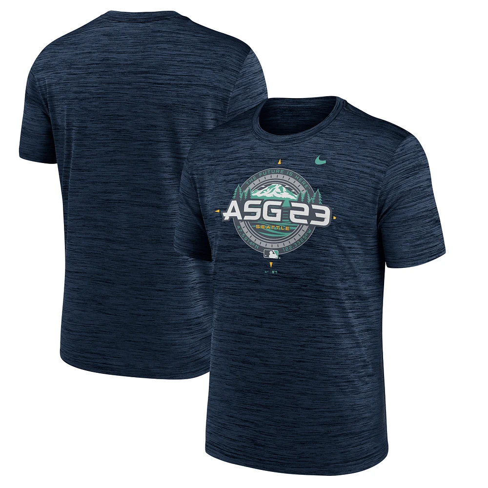 Men's Nike Navy 2023 MLB All-Star Game Compass Velocity Performance T-Shirt
