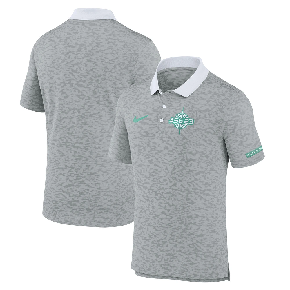 Men's Nike Gray 2023 MLB All-Star Game Fashion Polo