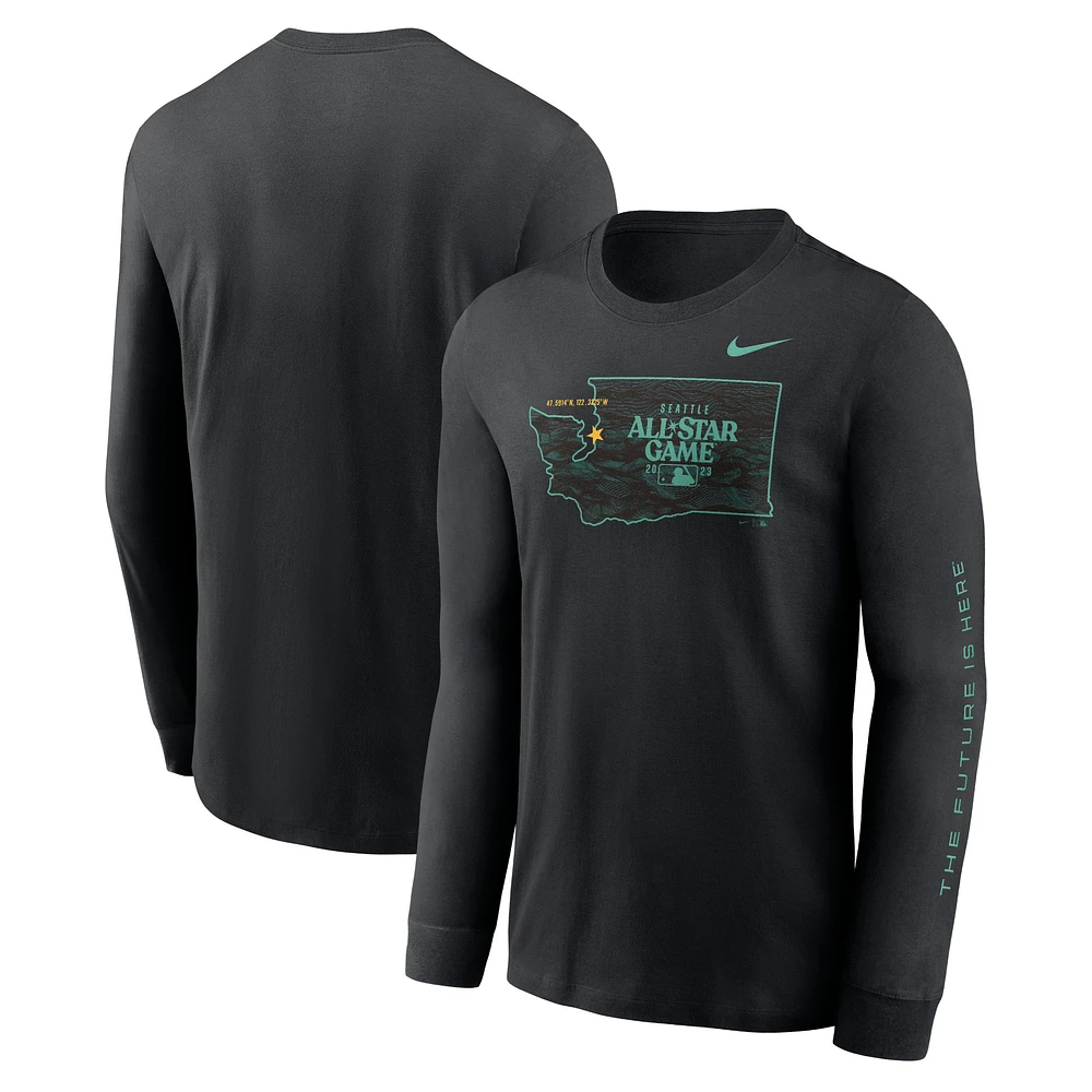 Men's Nike Black 2023 MLB All-Star Game Long Sleeve T-Shirt