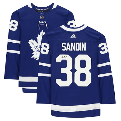 Rasmus Sandin Toronto Maple Leafs Autographed Blue Adidas Authentic Jersey
