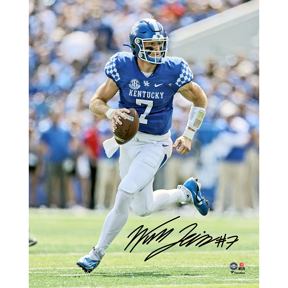 Will Levis Kentucky Wildcats Autographed 8" x 10" Running Photograph