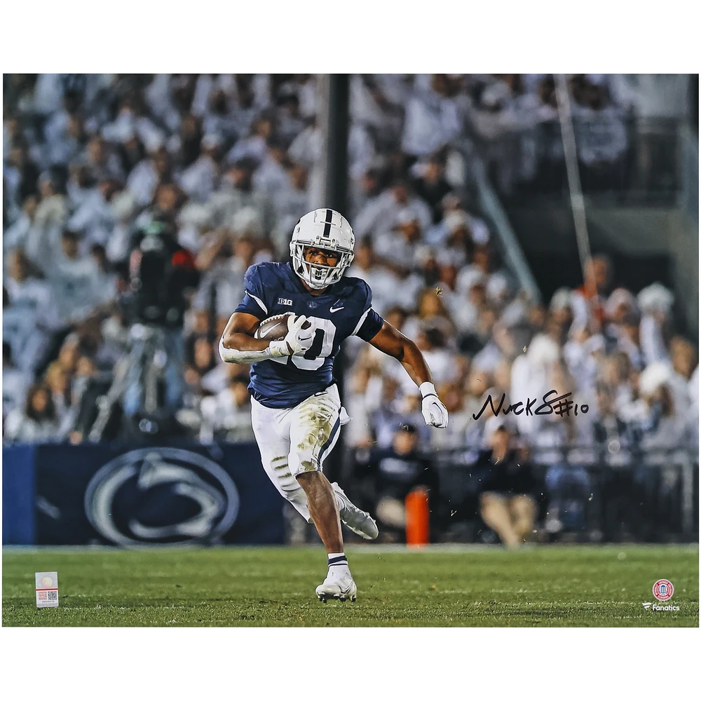 Nick Singleton Penn State Nittany Lions Autographed 16" x 20" Running Photograph
