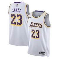 Unisex Nike LeBron James White Los Angeles Lakers Swingman Jersey - Association Edition