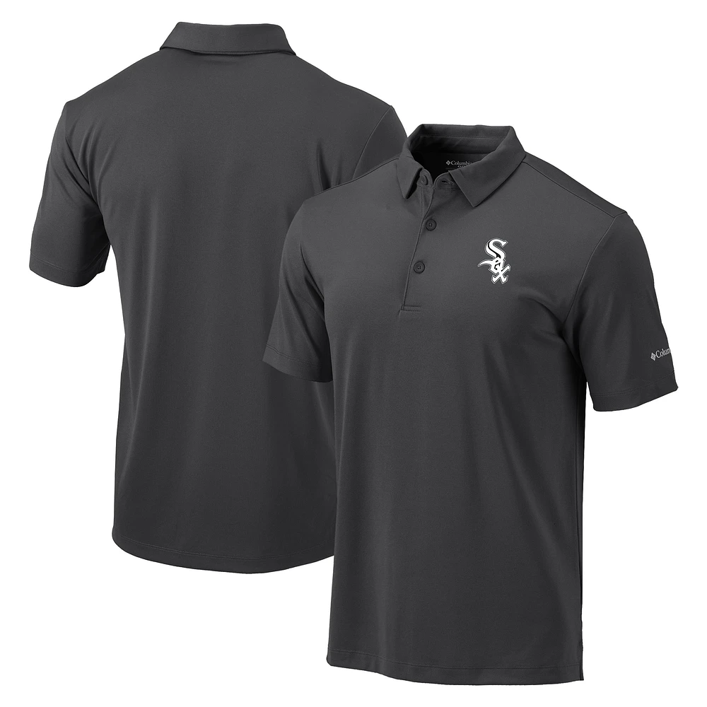 Men's Columbia Charcoal Chicago White Sox Omni-Wick Drive Polo