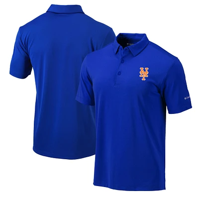 Men's Columbia Royal New York Mets Omni-Wick Drive Polo