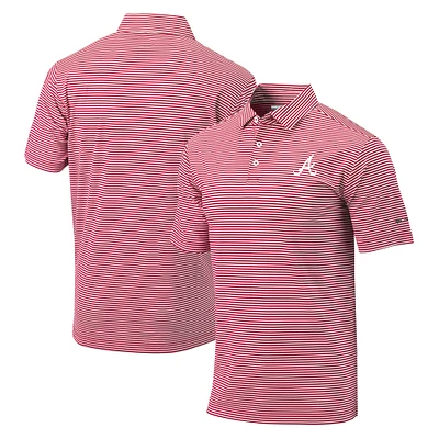Men's Columbia Atlanta Braves Golf Club Invite Omni-Wick Polo
