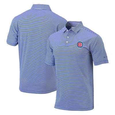 Men's Columbia Royal Chicago Cubs Golf Club Invite Omni-Wick Polo