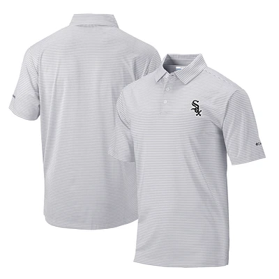 Men's Columbia Gray Chicago White Sox Golf Club Invite Omni-Wick Polo