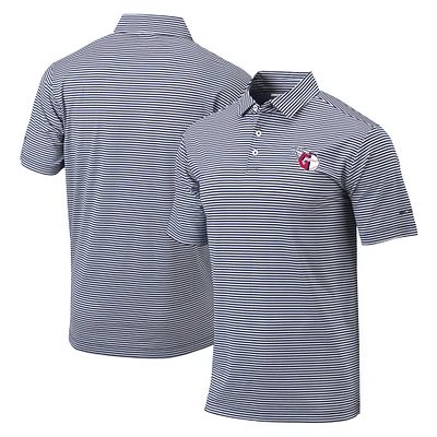 Men's Columbia Navy Cleveland Guardians Golf Club Invite Omni-Wick Polo